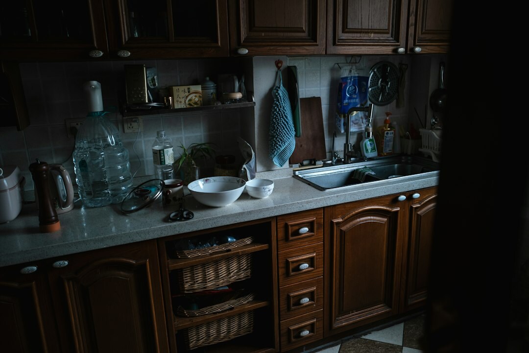 kitchen counter organization