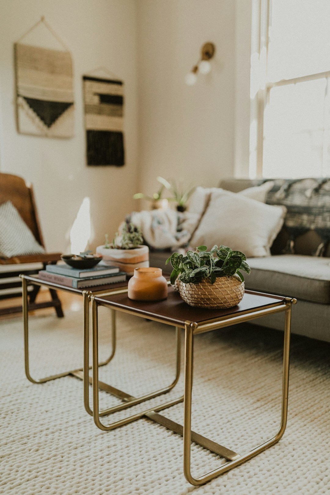 small organized living room