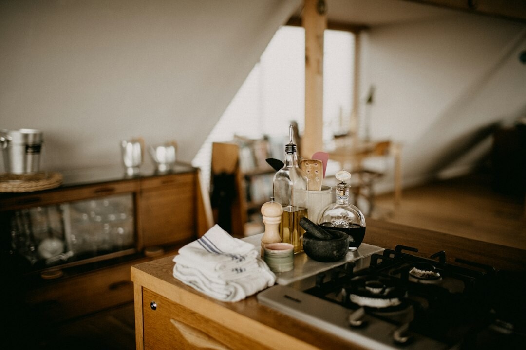 organized kitchen counters